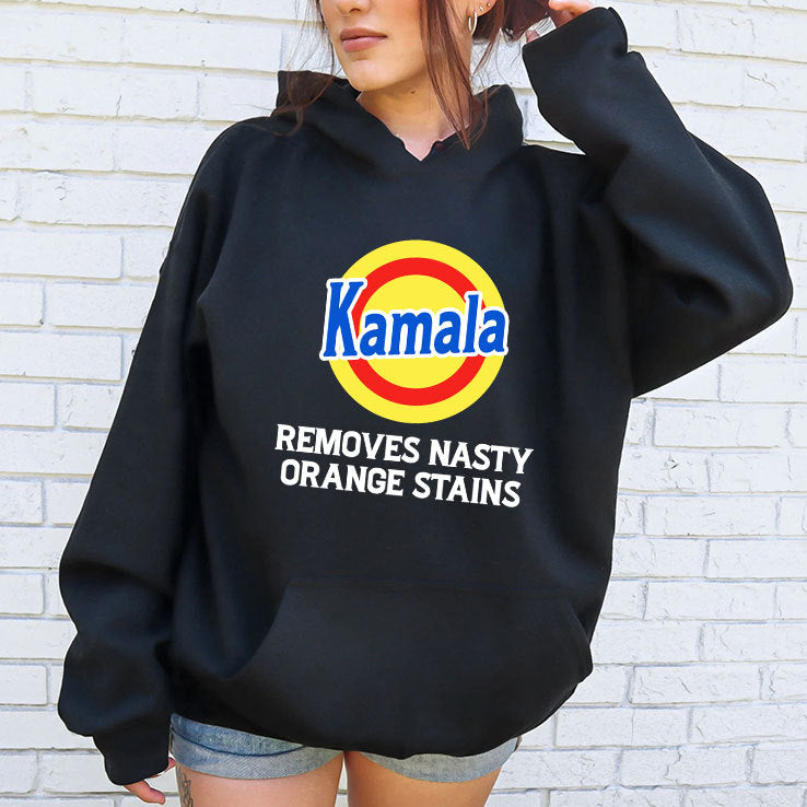 Kamala Removes Nasty Orange Stains Anti Trump Shirt