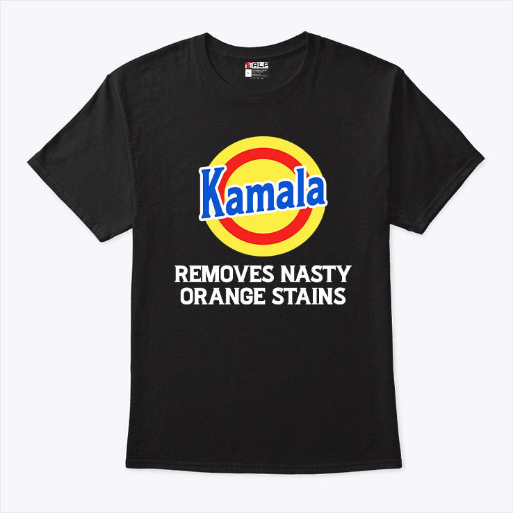 Kamala Removes Nasty Orange Stains Anti Trump Shirt