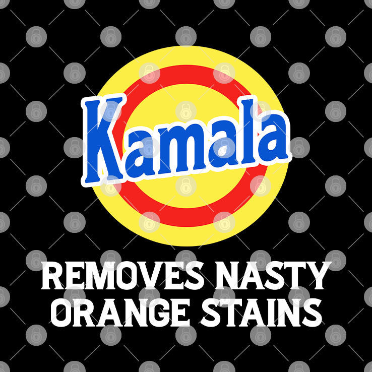Kamala Removes Nasty Orange Stains Anti Trump Shirt