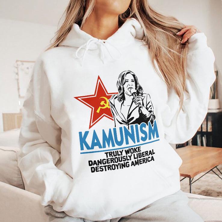 Kammunism Truly Woke Dangerously Liberal Destroying America Kamala Harris Shirt
