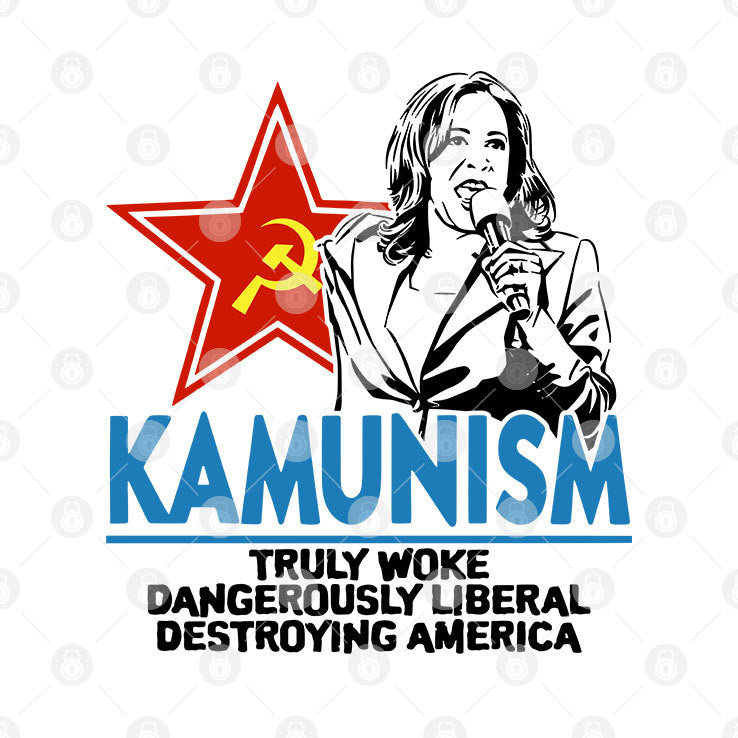 Kammunism Truly Woke Dangerously Liberal Destroying America Kamala Harris Shirt