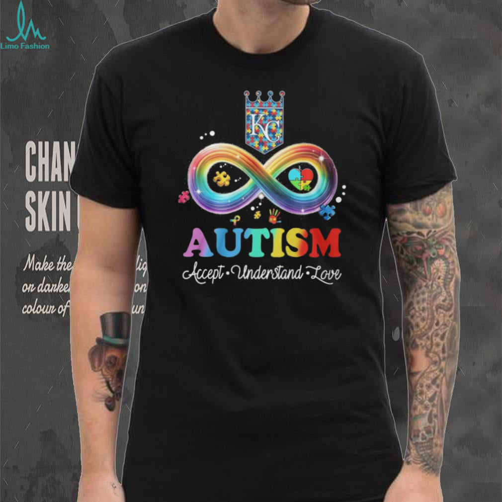 Kansas City Royals Autism Awareness Accept Understand Love Infinity T Shirt