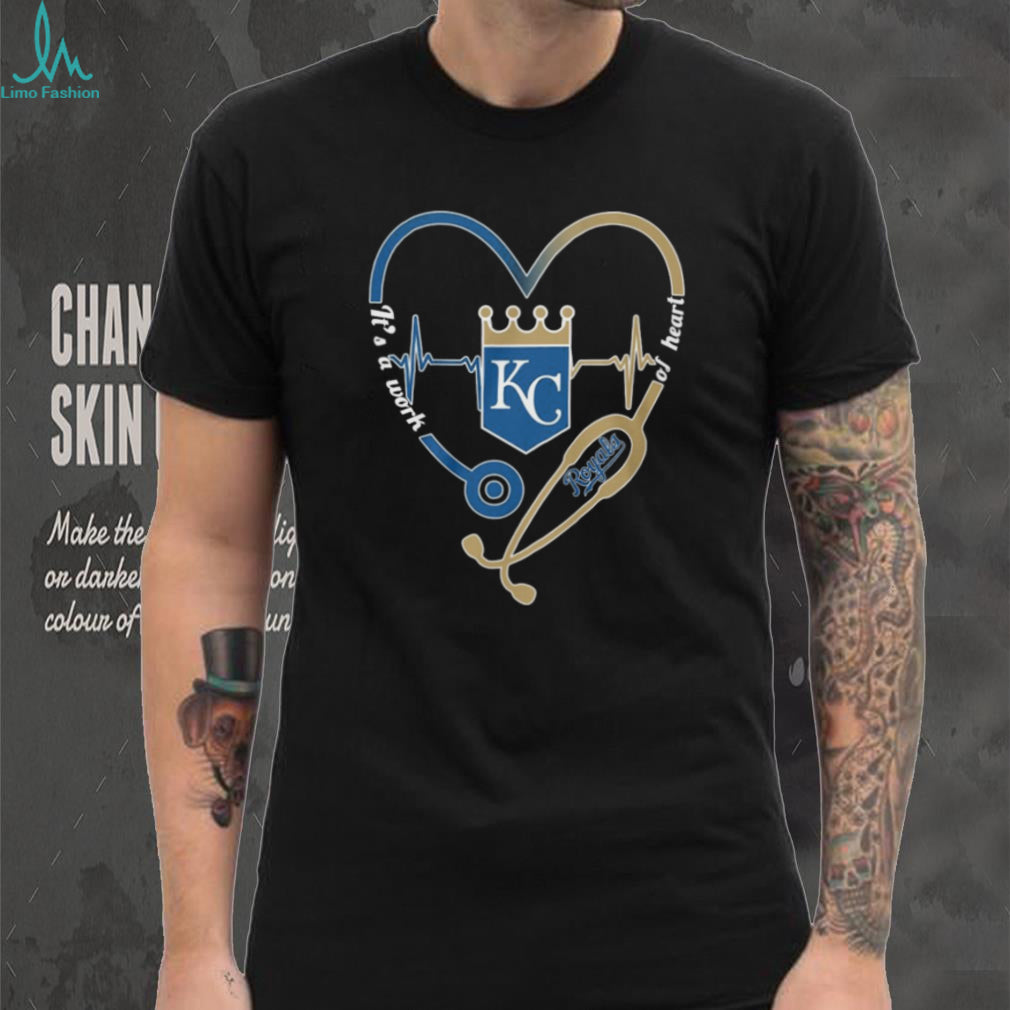 Kansas City Royals Fan Nurse Life Stethoscope Heart T Shirt
