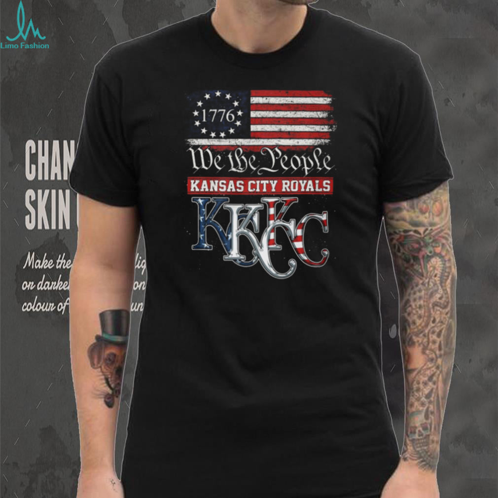 Kansas City Royals We The People 1776 Patriotic American Flag T Shirt