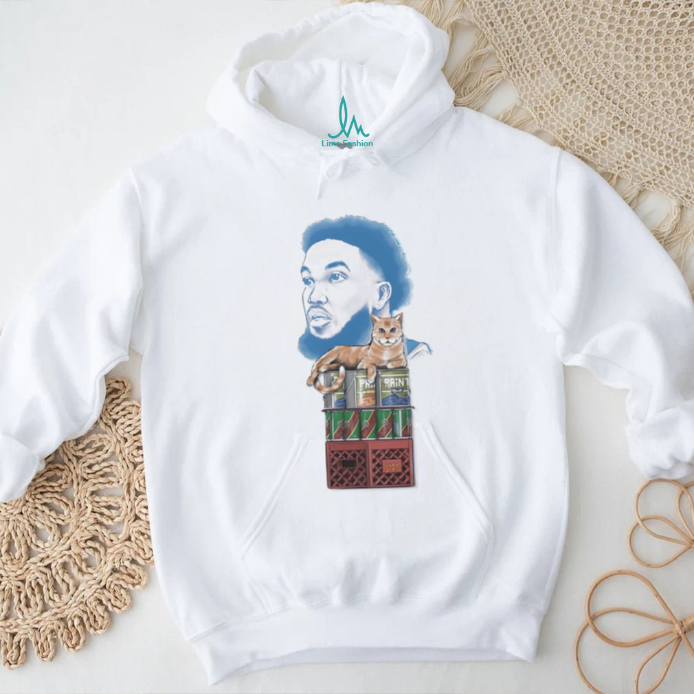 Karl Anthony Towns Cat Crate Graphic Basketball Fan Shirt