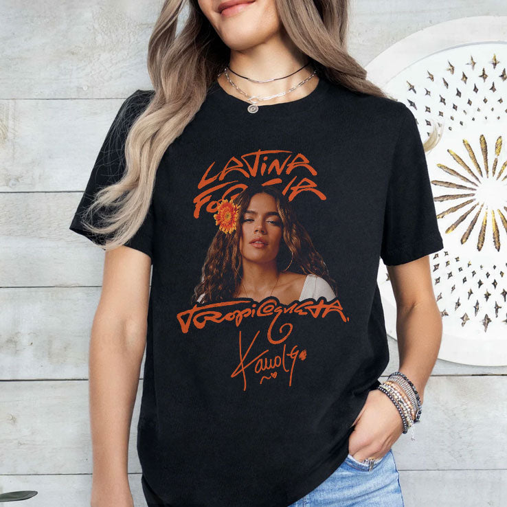 Karol G Viajando Por El Mundo Tropitour Shirt