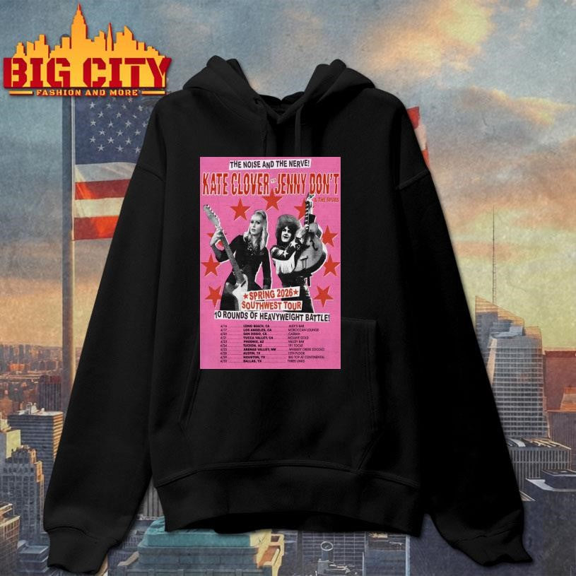 Kate Clover VS Jenny Don’t Spring 2026 Southwest Tour Poster Shirt