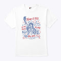 Keep It 100 On The Land The Sky The Sea 4th Of July Patriotic T Shirt