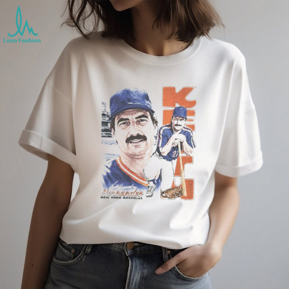 Keith Hernandez New York Baseball Legend Retro Portrait T Shirt