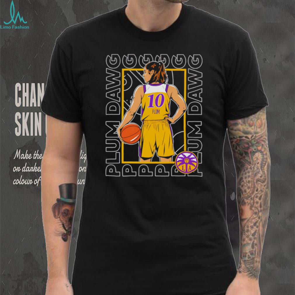 Kelsey Plum Plum Dawg LA Basketball Graphic Performance Cotton T Shirt