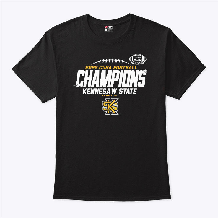 Kennesaw State Owls 2025 C-USA Champs T Shirt