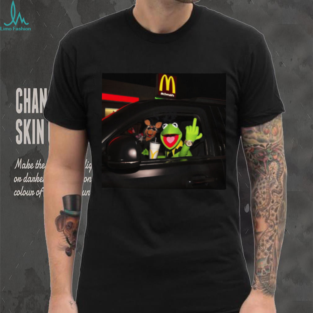 Kermit and Miss Piggy McDonald’s Drive Thru Attitude Graphic T Shirt