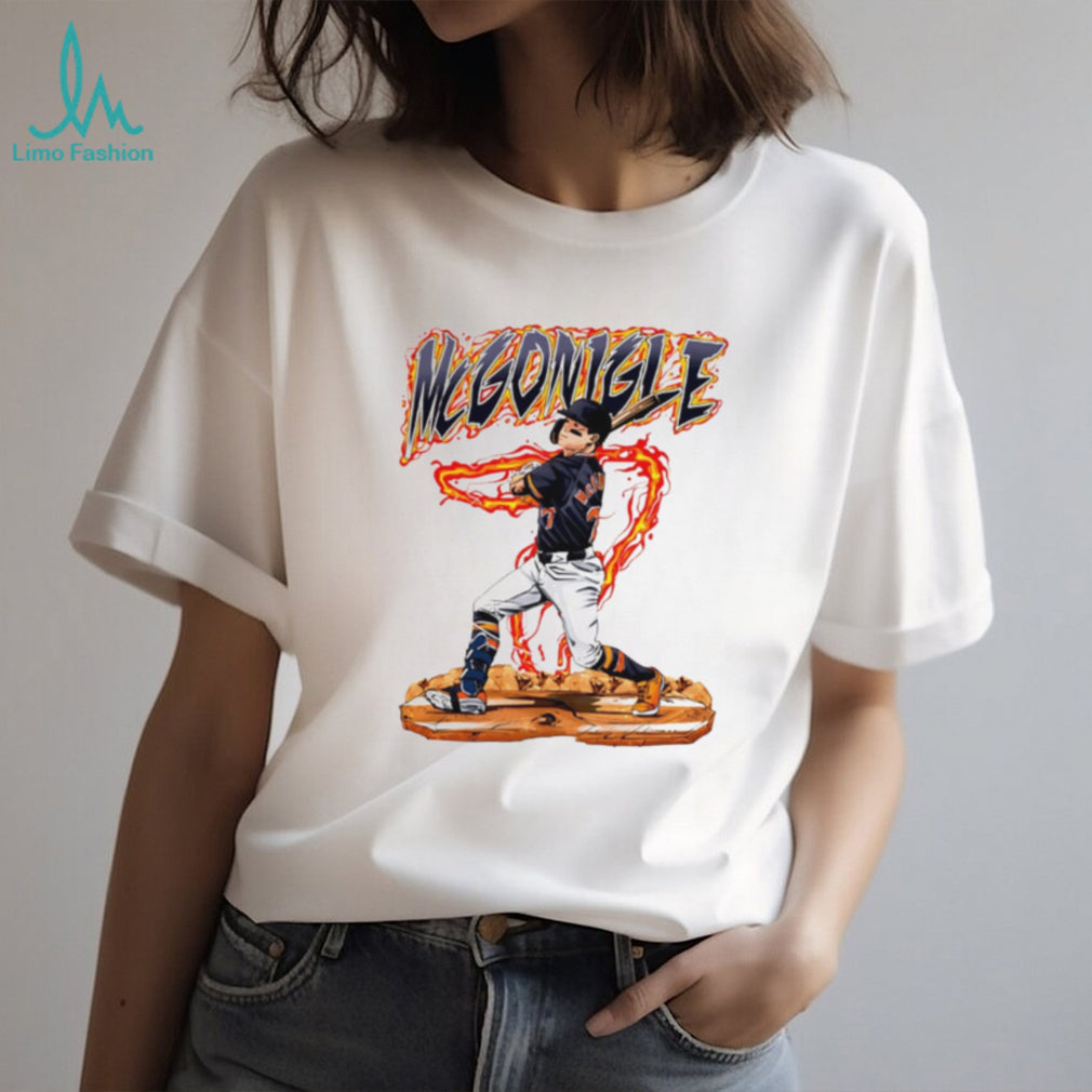 Kevin McGonigle Baseball Prospect Fire Swing Retro 2024 Men Women Sports Fans T Shirt