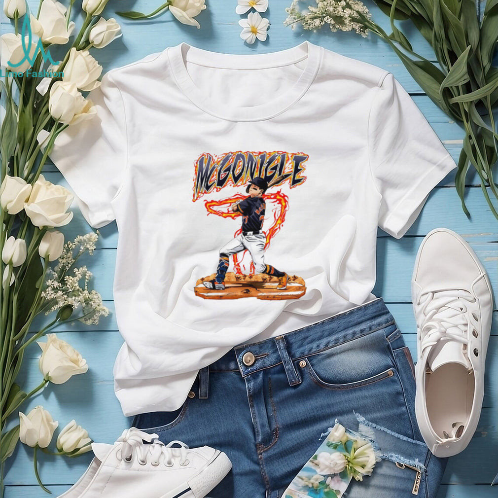 Kevin McGonigle Baseball Prospect Fire Swing Retro 2024 Men Women Sports Fans T Shirt