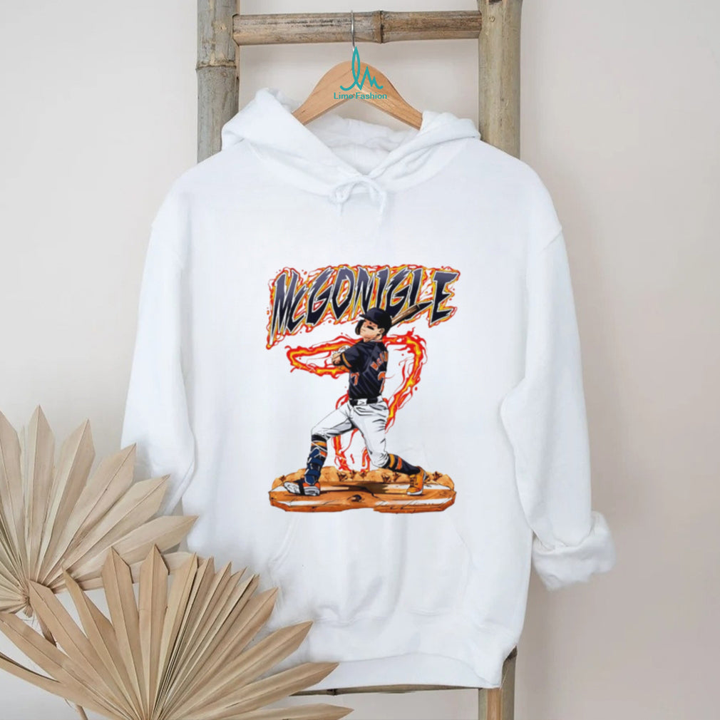 Kevin McGonigle Baseball Prospect Fire Swing Retro 2024 Men Women Sports Fans T Shirt