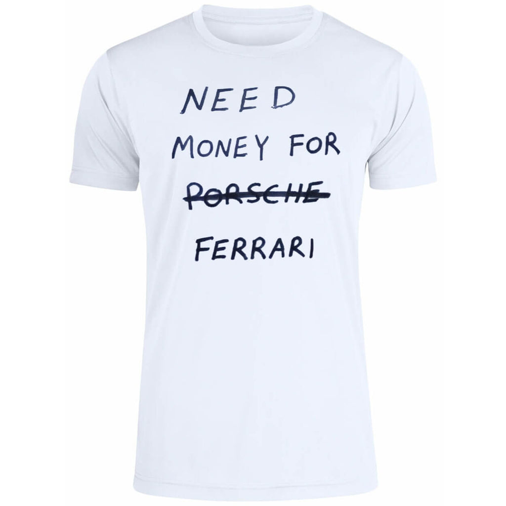 Kim Kardashian with Need Money For Ferrari Shirt