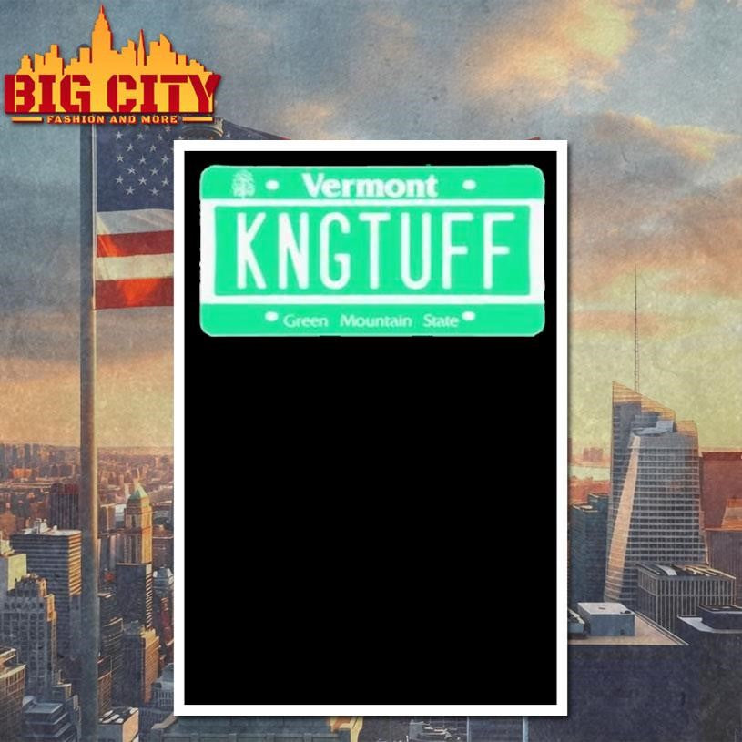 King Tuff Vt License Plate Shirt