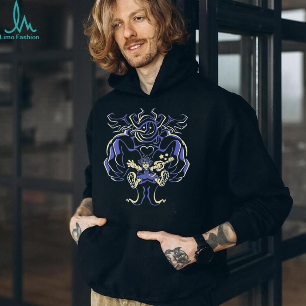 Kingdom Hearts Sora vs Darkside Shadow Heartless Graphic T Shirt