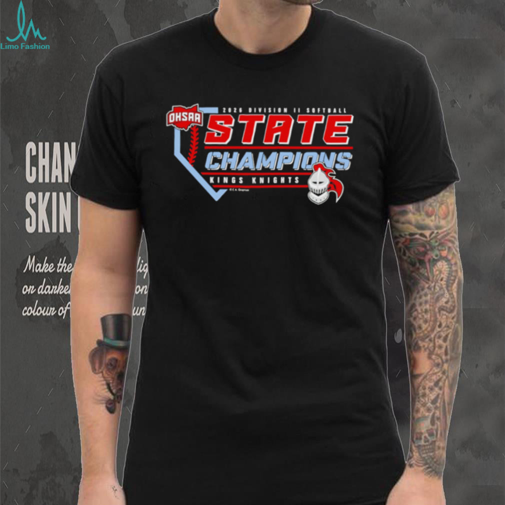 Kings Knights 2026 OHSAA Softball D2 State Champions shirt