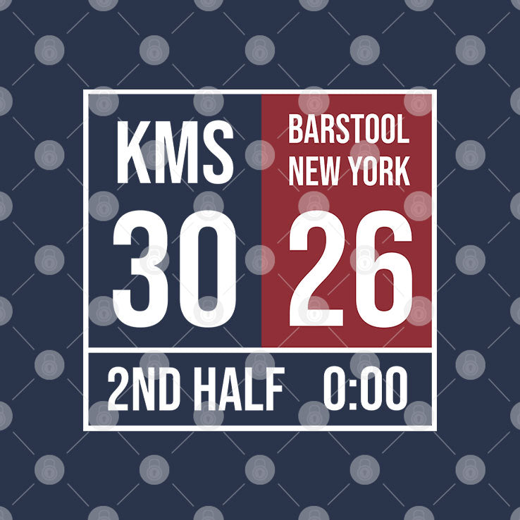 Kirk Comeback KMS 2 Barstool New York 15 1st Half T Shirt