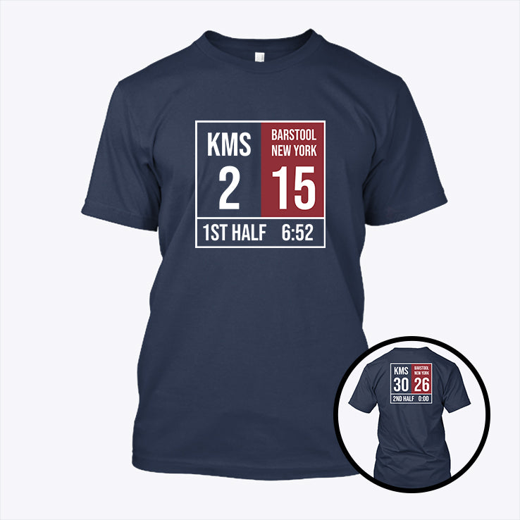 Kirk Comeback KMS 2 Barstool New York 15 1st Half T Shirt