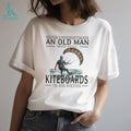Kiteboarding Surfer Old Man in His Sixties Water Sports T Shirt