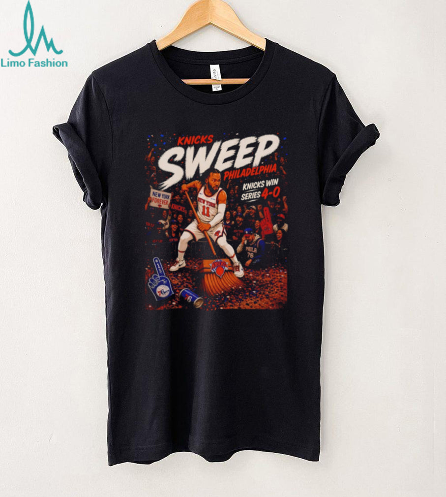 Knicks Sweep Philadelphia 4 0 T Shirt Jalen Brunson Playoff Victory