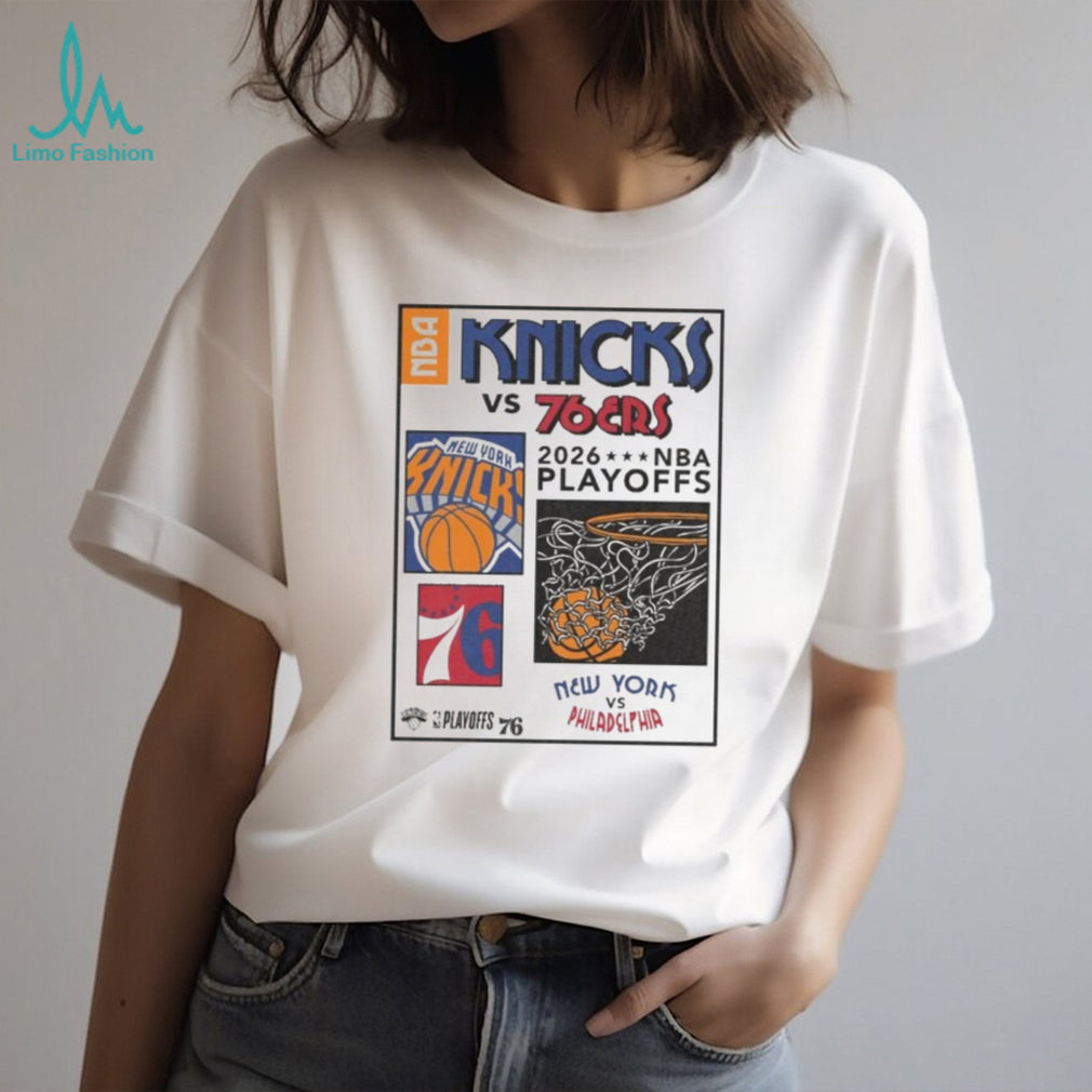 Knicks vs 76ers 2026 NBA Playoffs Matchup Graphic T Shirt