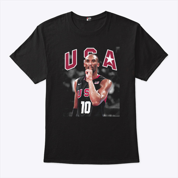 Kobe Bryant Celebration USA Basketball Signature T Shirt