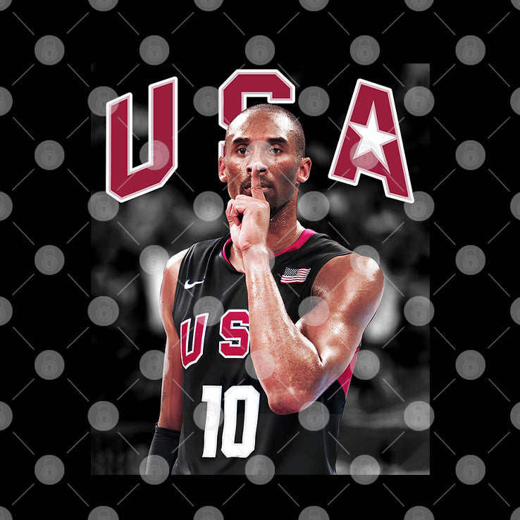 Kobe Bryant Celebration USA Basketball Signature T Shirt