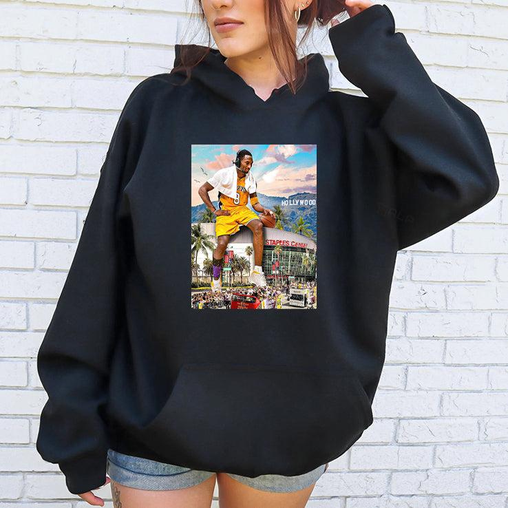 Kobe Bryant In Staples Center Lakers Shirt
