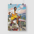 Kobe Bryant In Staples Center Poster