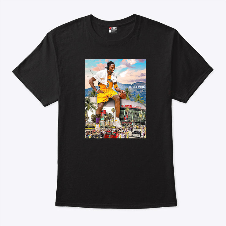 Kobe Bryant In Staples Center Lakers Shirt