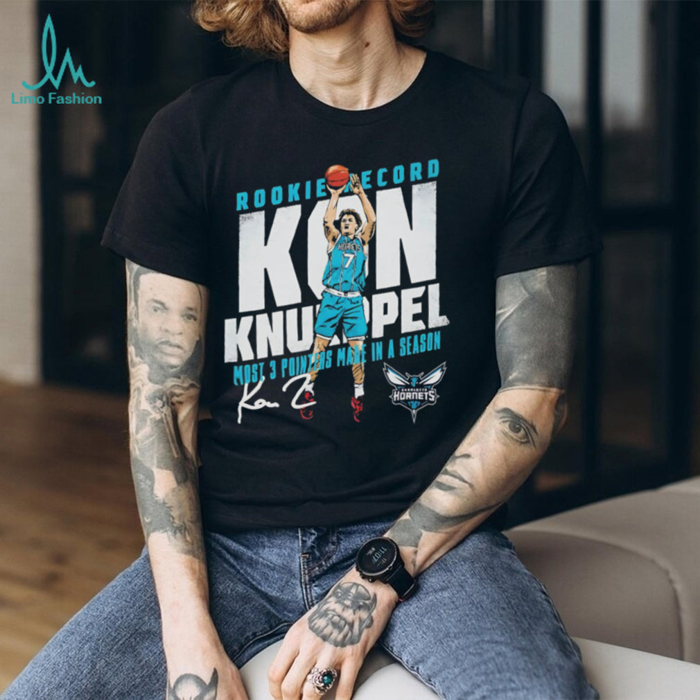 Kon Knueppel Charlotte Hornets Rookie Record 3 Pointers Basketball Shirt