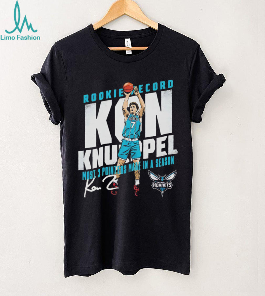 Kon Knueppel Charlotte Hornets Rookie Record 3 Pointers Basketball Shirt
