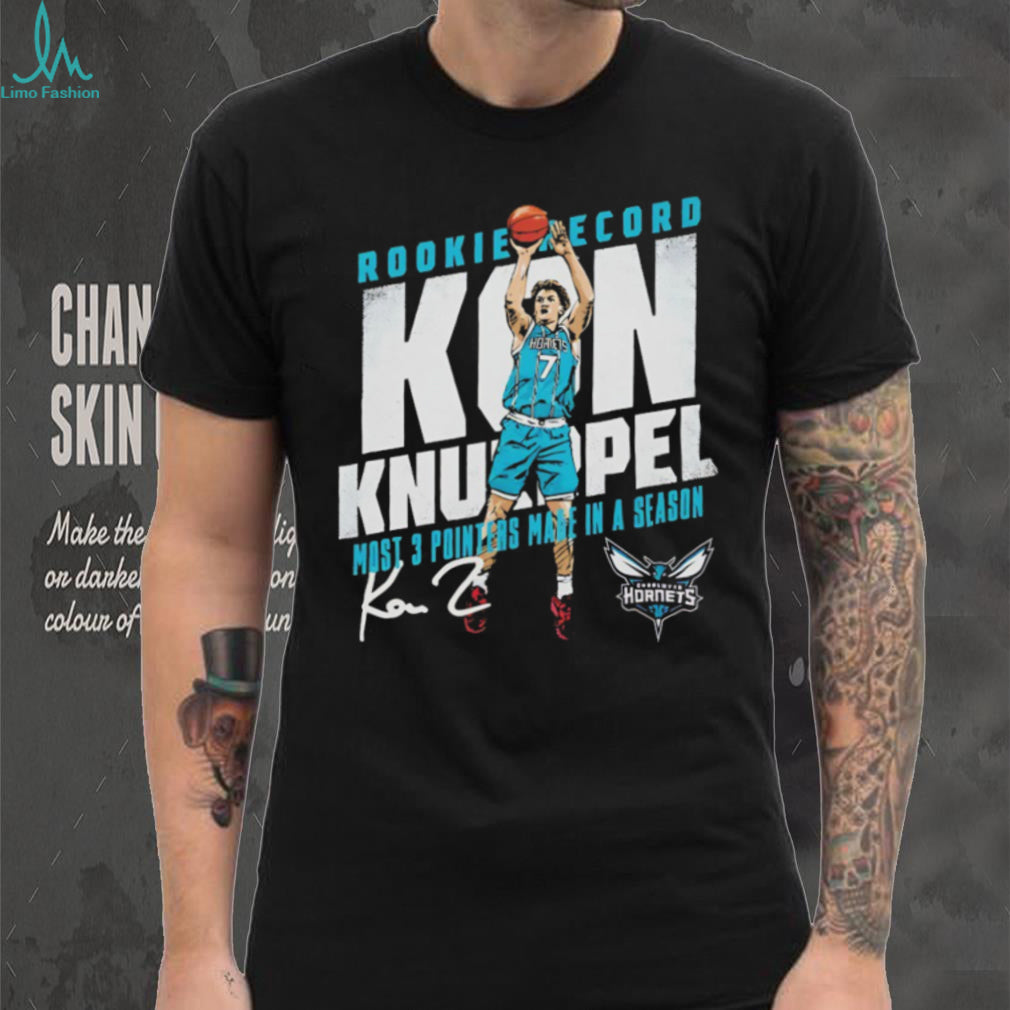 Kon Knueppel Charlotte Hornets Rookie Record 3 Pointers Basketball Shirt