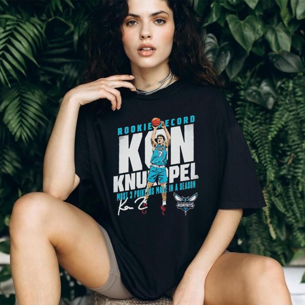 Kon Knueppel Charlotte Hornets Rookie Record 3 Pointers Basketball Shirt
