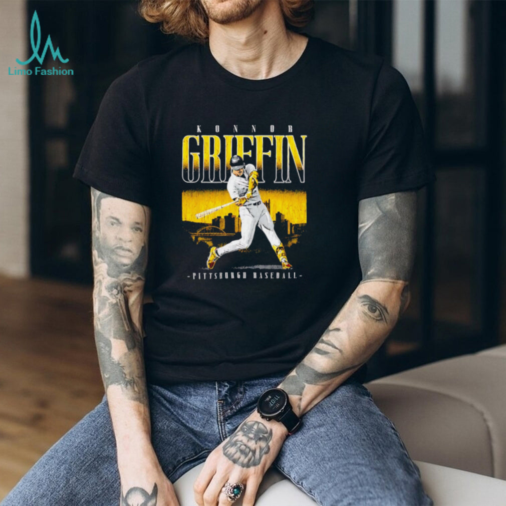 Konnor Griffin Pittsburgh Baseball Retro Skyline Batter T Shirt