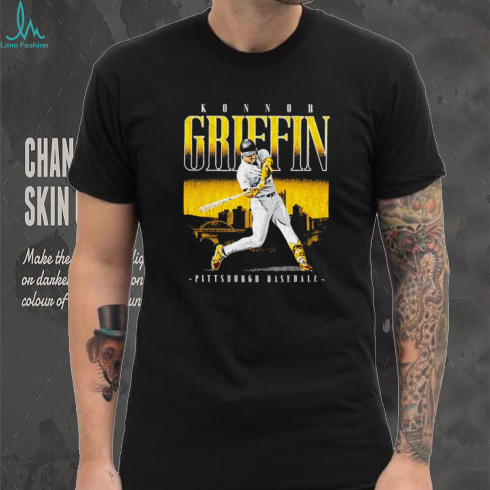 Konnor Griffin Pittsburgh Baseball Retro Skyline Batter T Shirt