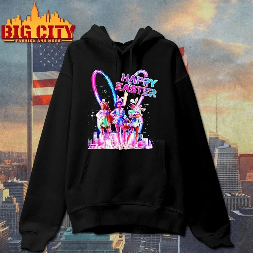 Kpop Hunters Happy Easter Bunny Neon Style T-Shirt
