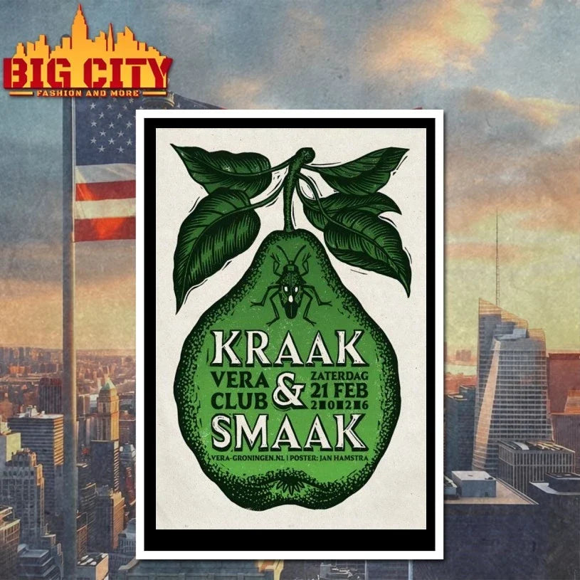 Kraak With Smaak 2.21.2026 Groningen Netherlands Poster t-shirt