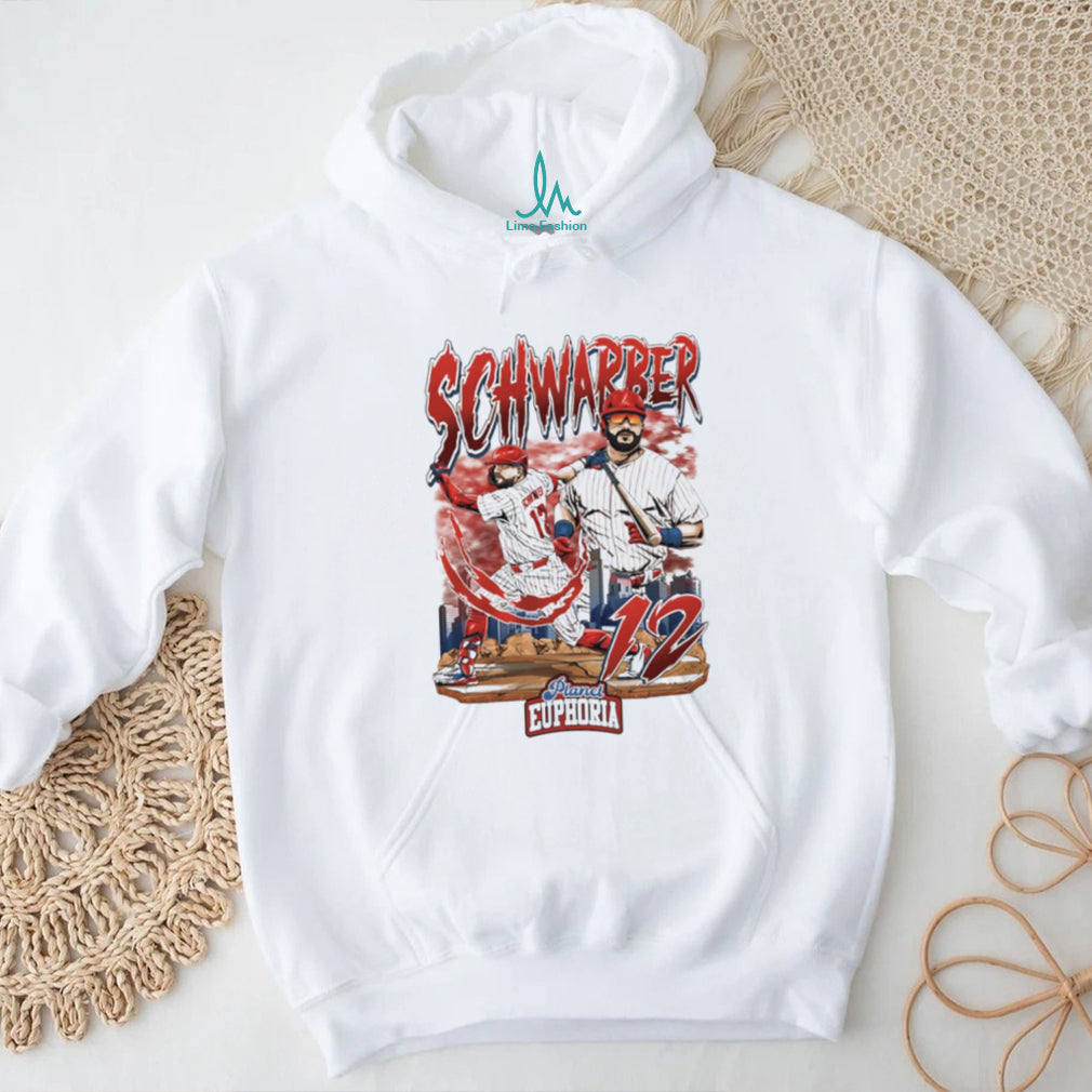 Kyle Schwarber Planet Euphoria Baseball Graphic T Shirt Philadelphia Fans