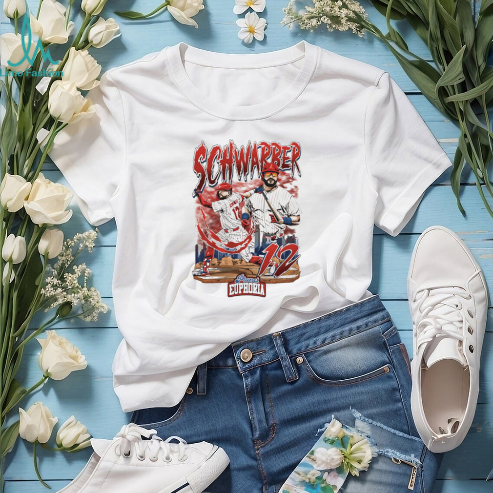 Kyle Schwarber Planet Euphoria Baseball Graphic T Shirt Philadelphia Fans