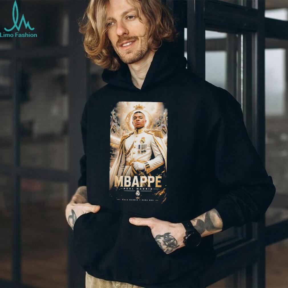 Kylian Mbappé Real Madrid Royal Crown Portrait Fan Apparel T Shirt