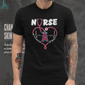 LA Angels Nurse T Shirt Baseball Medical Professional Work Of Heart T Shirt