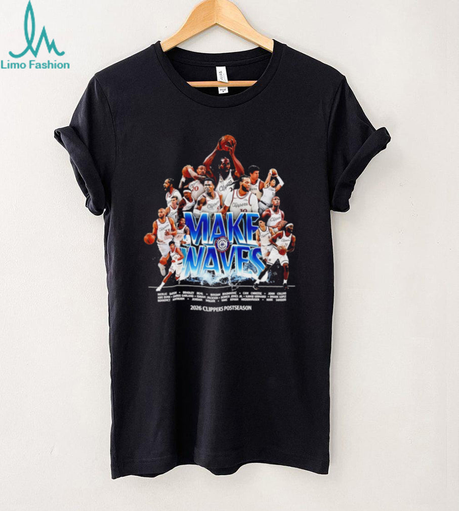 LA Clippers 2026 Postseason Make Waves Team Roster T Shirt