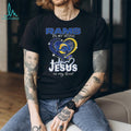 LA Rams In My Veins Jesus In My Heart Heartbeat Graphic T Shirt