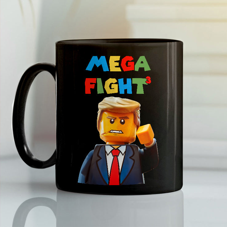 LEGO Donald Trump President 45-47 Mega Fight Fight Fight Mug