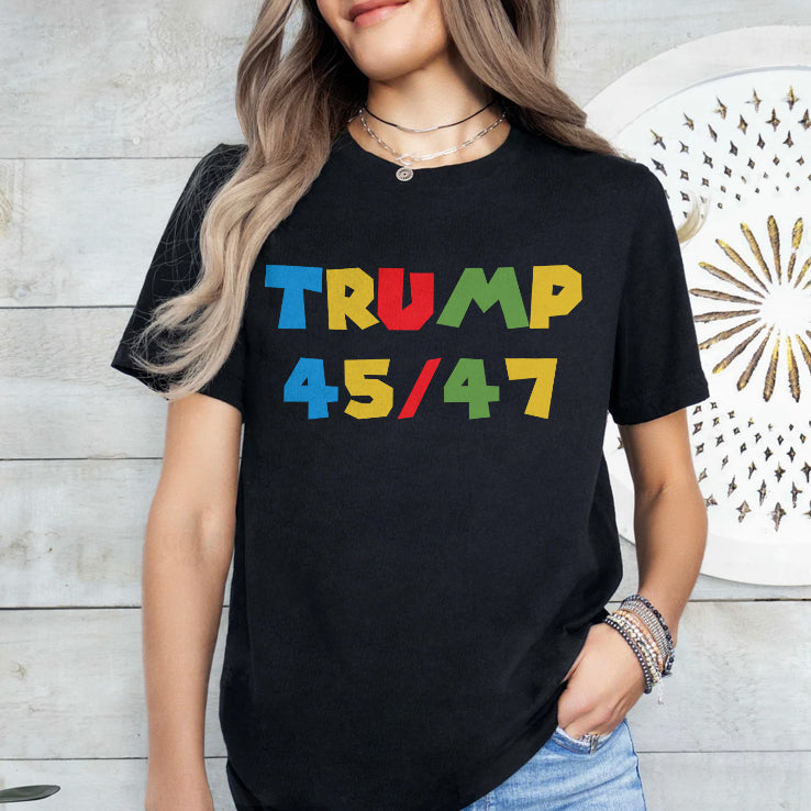 LEGO Donald Trump President 45-47 Mega Fight Fight Fight T Shirt