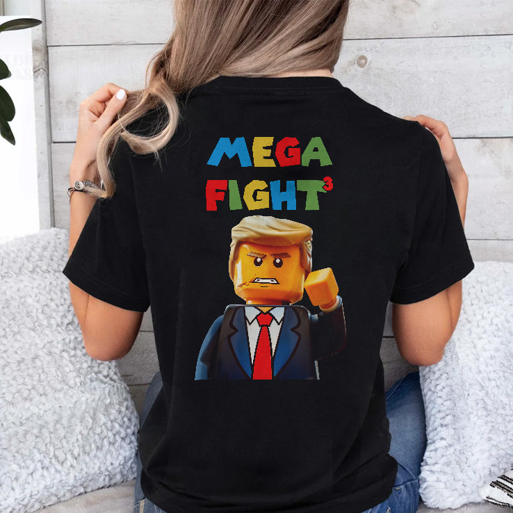LEGO Donald Trump President 45-47 Mega Fight Fight Fight T Shirt
